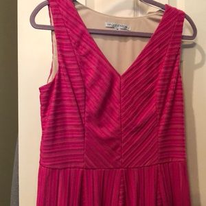 Maggy London hot pink sleeveless dress